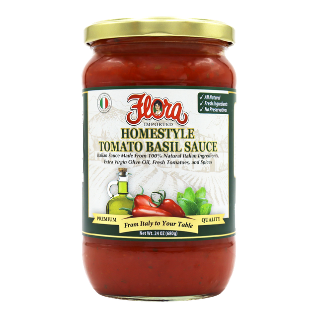 FLORA TOMATO BASIL - HOMESTYLE SAUCE 6X24OZ