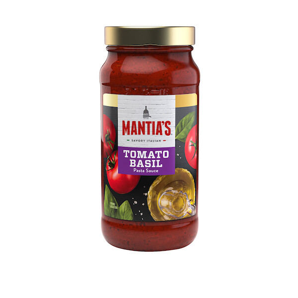 MANTIA'S TOMATO BASIL PASTA SAUCE 12X24OZ