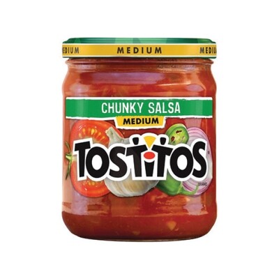 TOSTITOS MEDIUM RED SALSA DIP 12X15.5OZ