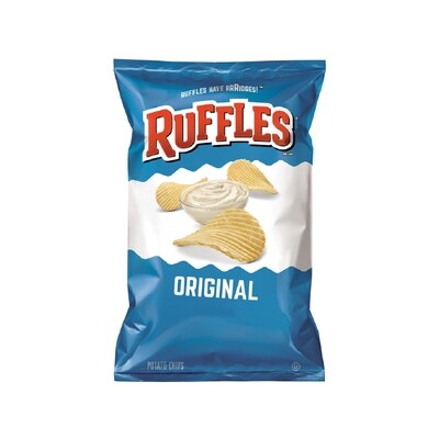 RUFFLES POTATO CHIPS ORIGINAL 15X6.5OZ