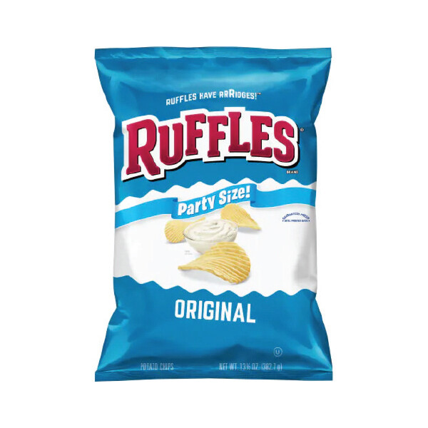 RUFFLES POTATO CHIPS ORIGINAL 10X15OZ
