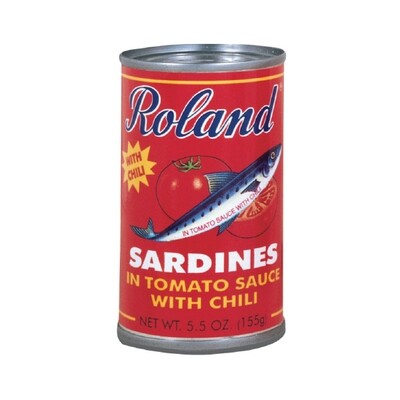 ROLAND SARDINES IN CHILI &amp; TOMATO SAUCE 50X5.5OZ