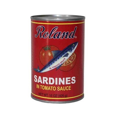 ROLAND SARDINES IN TOMATO SAUCE TALL 24X15OZ