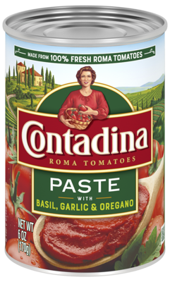 CONTADINA TOMATO PASTE W/ ITALIAN HERBS 12X6OZ