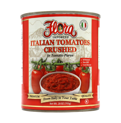 FLORA TOMATOES ITALIAN CRUSHED 12X28OZ