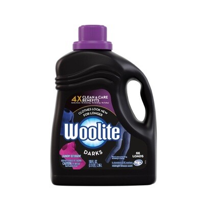WOOLITE LIQUID DARKS LAUNDRY DETERGENT 4X100OZ