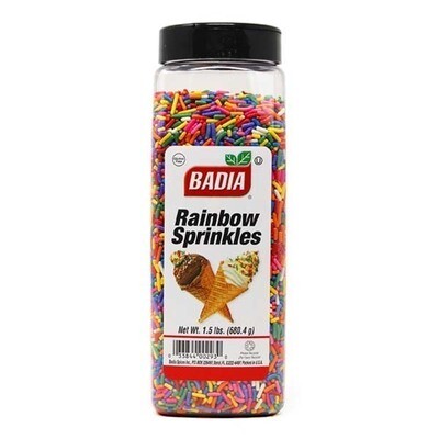 BADIA RAINBOW SPRINKLES 6X1.5#