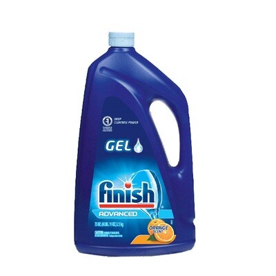D-FINISH GEL ORANGE FRESH DISHWASHER DETERGENT 6X75OZ