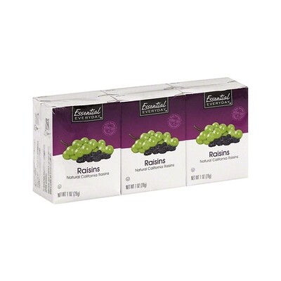 ESSENTIAL-DAY SNACK RAISINS 6PK 12X6OZ