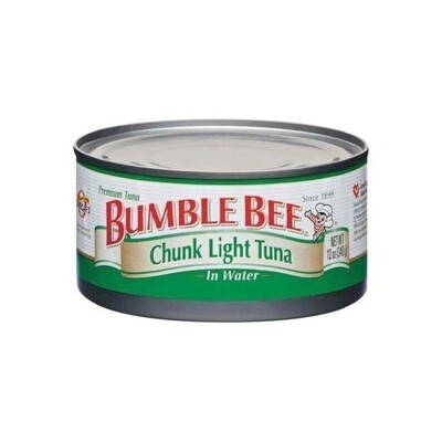 BUMBLE BEE LIGHT CHUNK TUNA IN WATER 48X5OZ