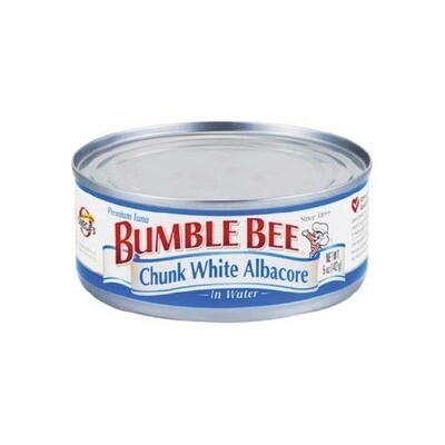 BUMBLE BEE WHITE TUNA CHUNK IN WATER 24X5OZ