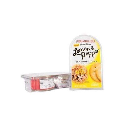 BUMBLE BEE SEASONED TUNA W/ LEMON &amp; PEPPER 12X3.6OZ