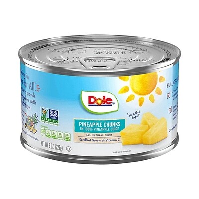 DOLE CHUNK PINEAPPLE 12X8OZ