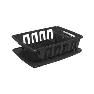 UNITED SOLUTION 2 PIECE LARGE SINK SET BLACK 6X1
