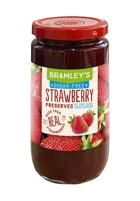 BRAMLEY&#39;S SUGAR FREE STRAWBERRY PRESERVES 12X13OZ
