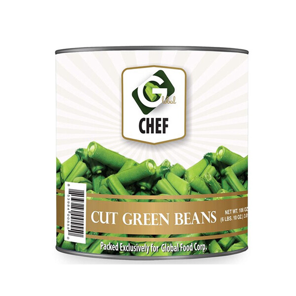 GLOBAL CHEF CUT GREEN BEANS 6X10#