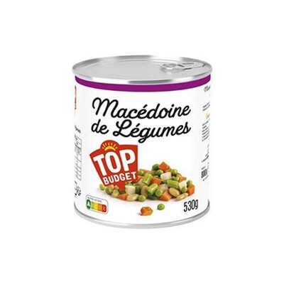 TOP BUDGET MACEDOINE LEGUMES 12X530G