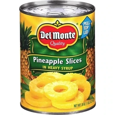 D-M PINEAPPLE SLICES IN HEAVY SYRUP 12X20OZ