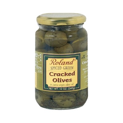 ROLAND CRACKED GREEN OLIVES 12X10.5OZ