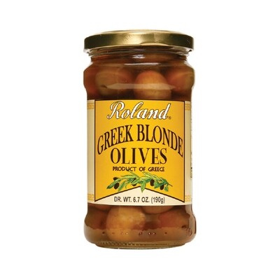 ROLAND GREEK BLONDE OLIVES 12X10.5OZ
