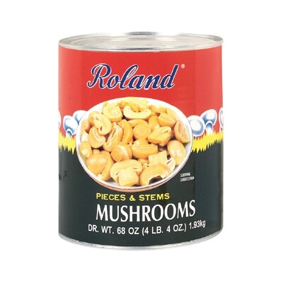 ROLAND MUSHROOM PIECES AND STEM 6X68OZ