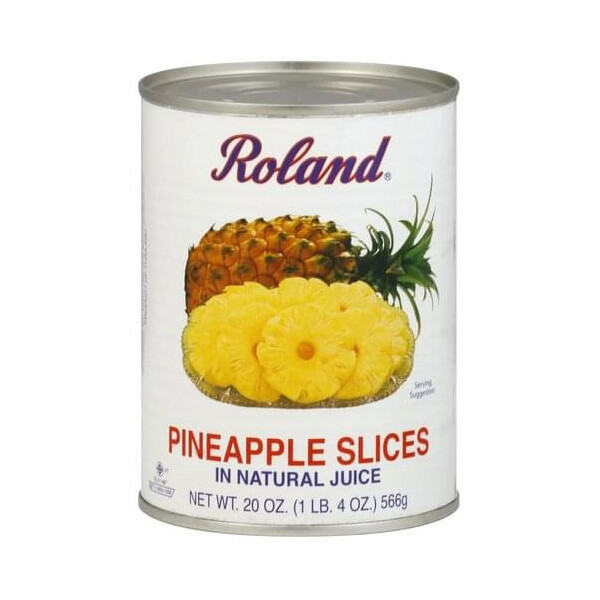ROLAND PINEAPPLE SLICE NATURAL JUICE 24X20OZ