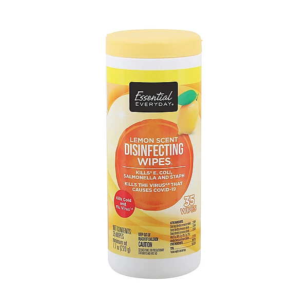 ESSENTIAL-DAY LEMON SCENT WIPES 12X35CT