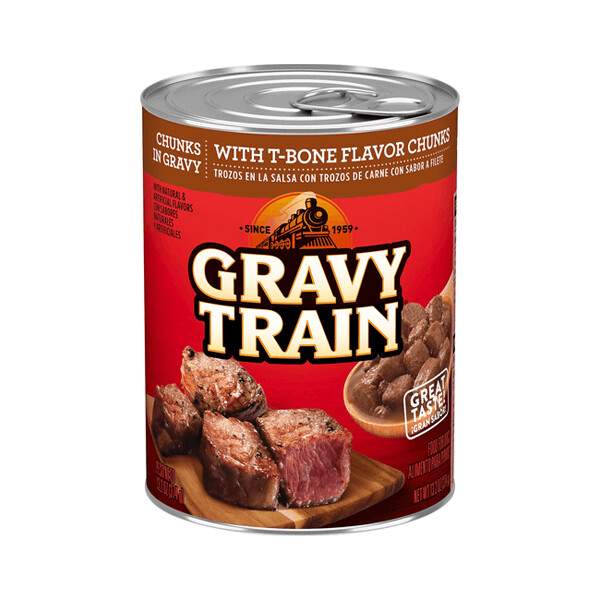 D-GRAVY TRAIN CHUNKS T-BONE FLAVOR 12X13.2OZ