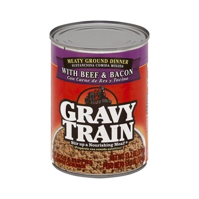 GRAVY TRAIN MEATY GROUND W/ BEEF &amp; BACON 12X13.2OZ