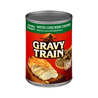 GRAVY TRAIN CHUNKS IN GRAVY W/ CHICKEN CHUNKS 12X13.2OZ