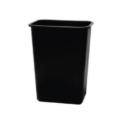 UNITED SOLUTION 28QT OFFICE WASTEBASKET BLACK 12X1