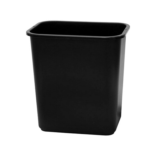 UNITED SOLUTION 13QT OFFICE WASTEBASKET BLACK 12X1