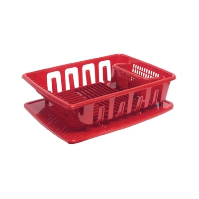 UNITED SOLUTION 2 PC LARGE SINK SET RED 6X1