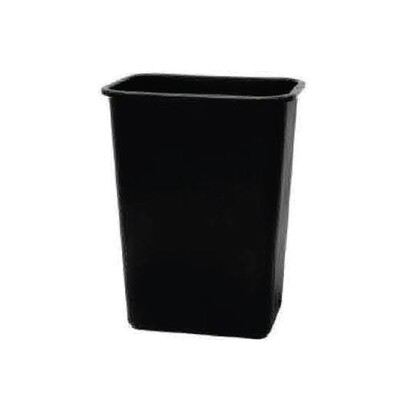 UNITED SOLUTION 41QT OFFICE WASTEBASKET BLACK 12X1
