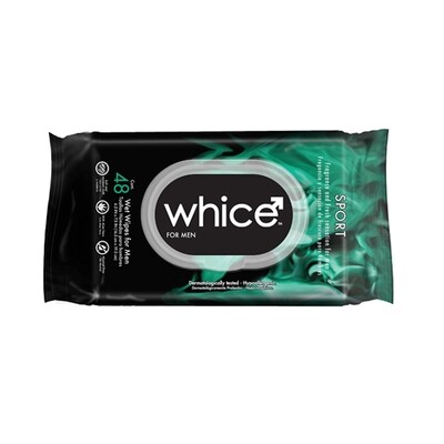 WHICE WET WIPE SPORT FOR MEN 12X48CT