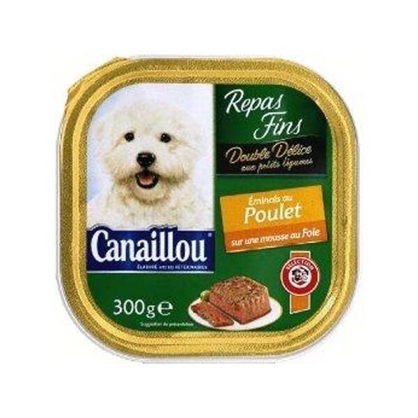CANAILLOU DOUBLE DELICE POUR ADULTE PETIT CHIEN 18X300G