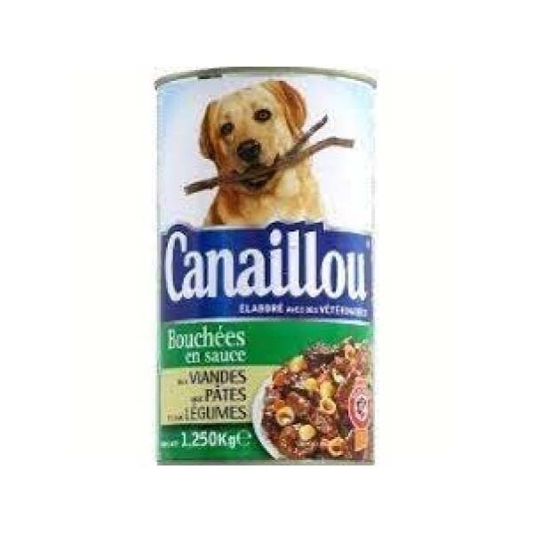CANAILLOU PATE ET MORCEAUX VIAN/LEG POUR CHIEN 12X1230G