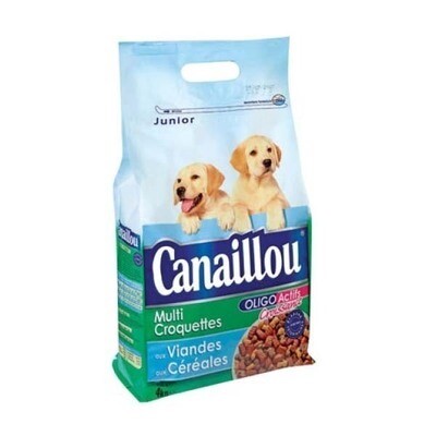 CANAILLOU CROQUETTES  VIANDE CEREALES POUR CHIEN JUNIOR 4X4KG