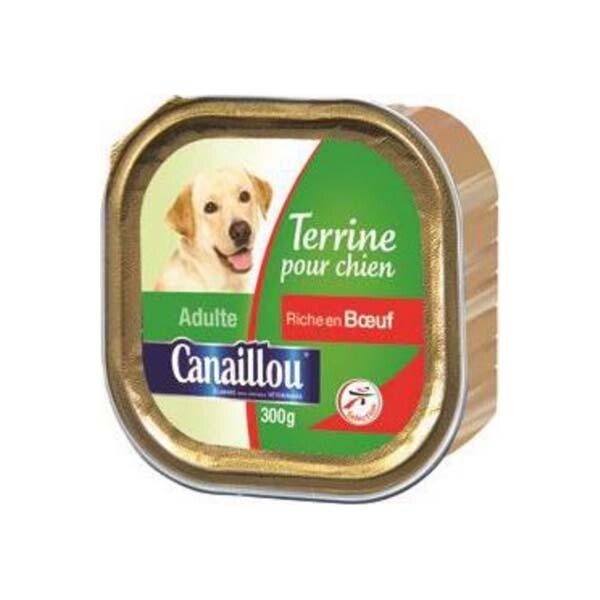 CANAILLOU TERRINE BOEUF POUR CHIEN ADULTE 18X300G