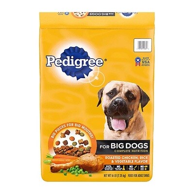 PEDIGREE BIG DOG ROASTED CHICKEN, RICE &amp; VEGETABLE FLAVOR 16#