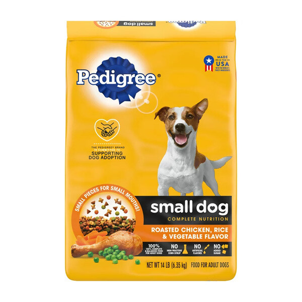 PEDIGREE SMALL DOG ROASTED CHICKEN, RICE &amp; VEGETABLE FLAVOR 14#