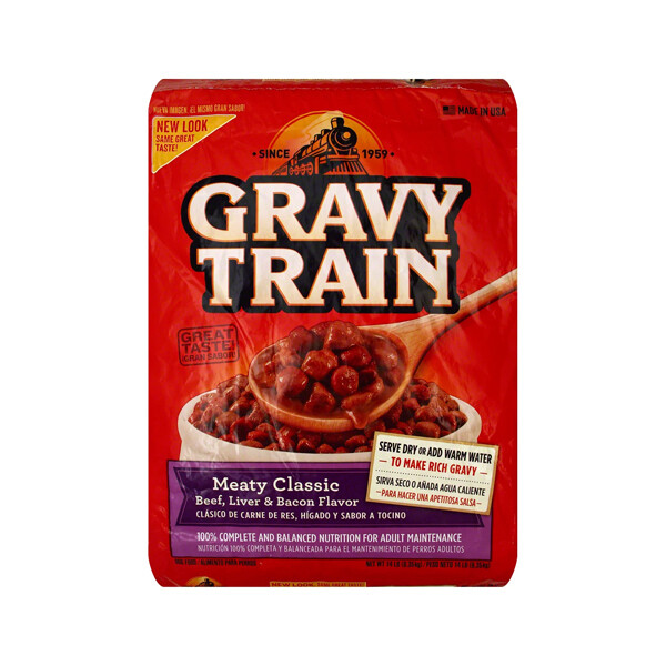 GRAVY TRAIN BEEF LIVER &amp; BACON 4X3.5#