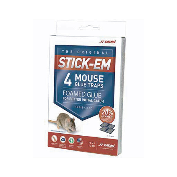 JTEATON MOUSE GLUE TRAPS 24X4CT