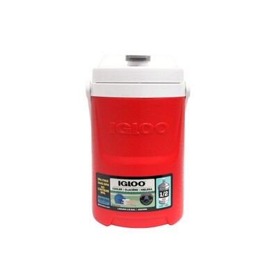 IGLOO LAGUNA BEVERAGE COOLER RED 0.50GAL 6CT
