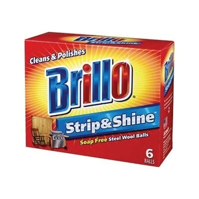 BRILLO STEEL SOAP PAD SPONGES 24X6CT