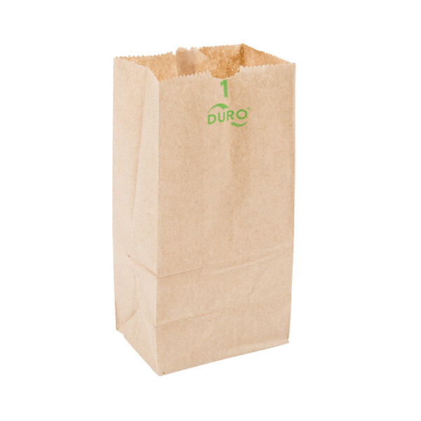 DURO BROWN PAPER BAGS 1# 1X500CT