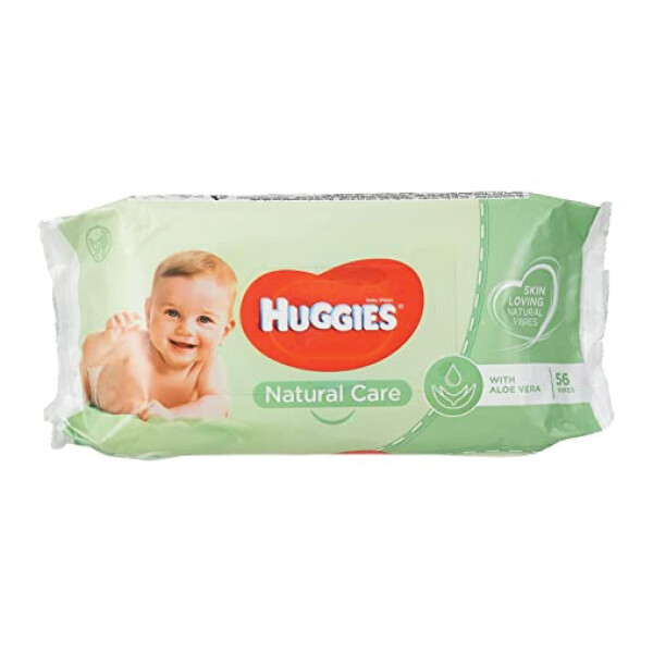 HUGGIES NATURAL CARE BABY WIPES W/ ALOE 10X56CT