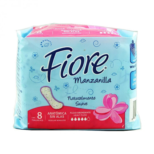 FIORE PADS ANATOMICA SIN ALAS 12X8CT