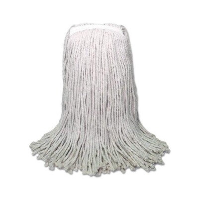 BOARDWALK MOP HEAD COTTON CUT-END WHITE 16OZ 12X1CT (BWK CM20016)