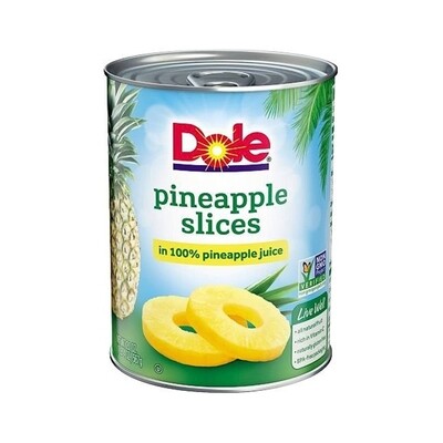 DOLE PINEAPPLE SLICES 12X20OZ
